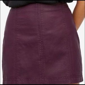 Free People Faux leather skirt
